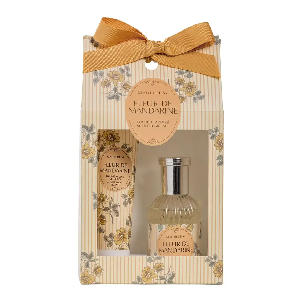 Coffret parfumé eau de toilette et baume mains Velours - Fleur de Mandarine